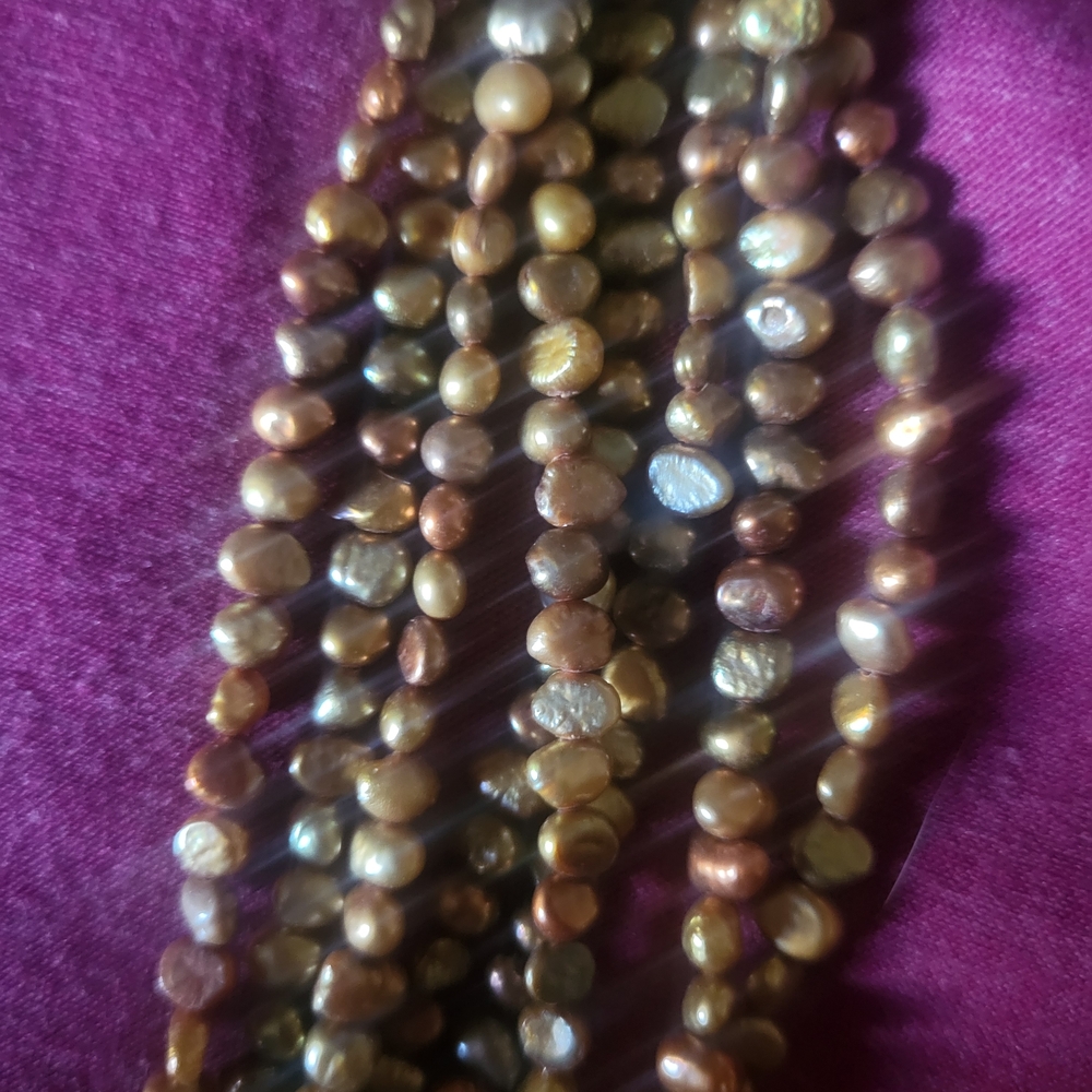 Silpada Multi-Strand Freshwater Pearl Necklace, Retired - Picture 4 of 4